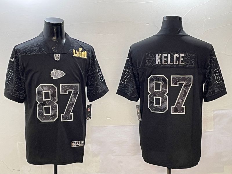 Men Kansas City Chiefs #87 Kelce Black 2025 Nike Vapor Limited NFL Jersey style 2101->kansas city chiefs->NFL Jersey